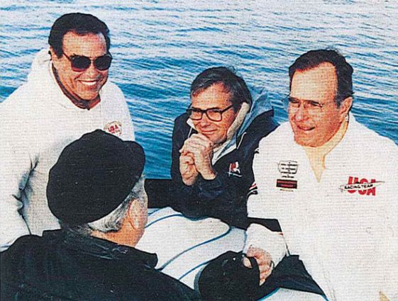 Don Aronow and George Bush Senior 