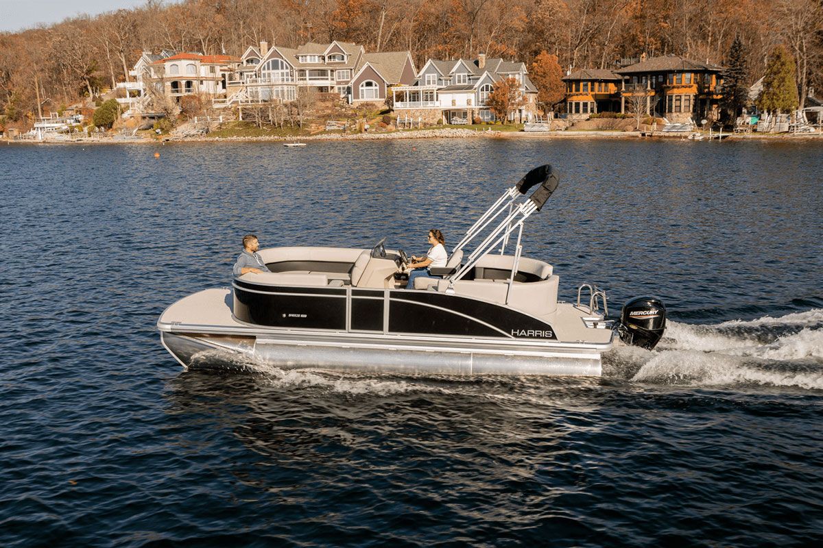 harris tritoon breeze 210 pontoon boat