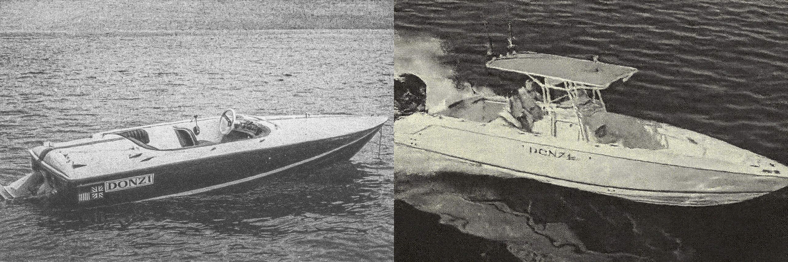 Donzi Powerboats then vs. now, image by VÉHICULE